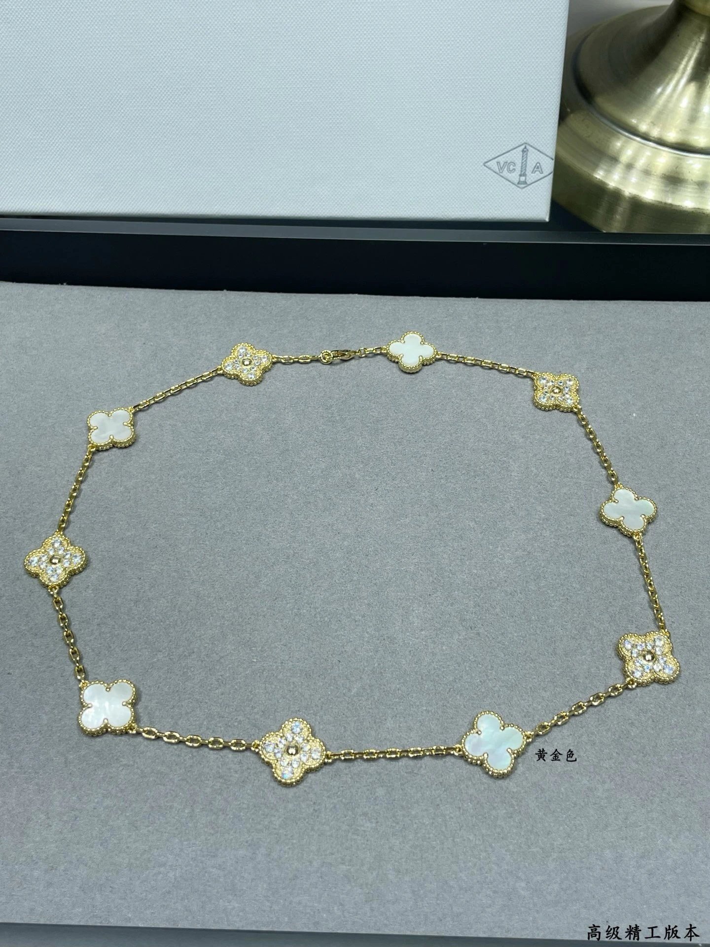 十花-带钻黄金白