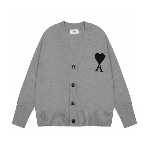 AMI Paris Heart Logo Cardigan