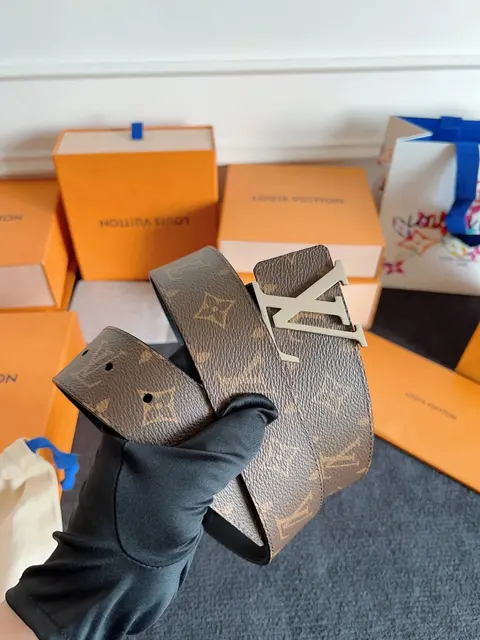 Louis Vuitton Monogram Belt with LV Buckle