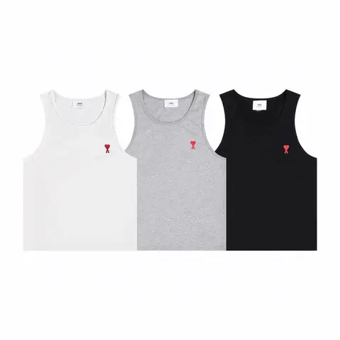 AMI Paris Embroidered Tank Top Set
