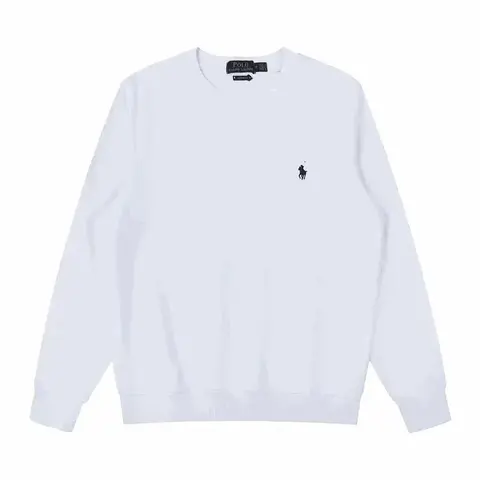 Polo Ralph Lauren White Crewneck Sweatshirt