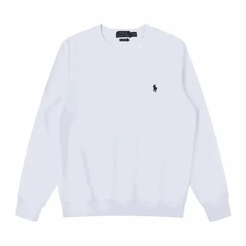 Polo Ralph Lauren White Crewneck Sweatshirt
