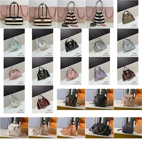 Luxury Designer Handbag Collection Featuring Chanel-Style and Louis Vuitton-Style Bags
