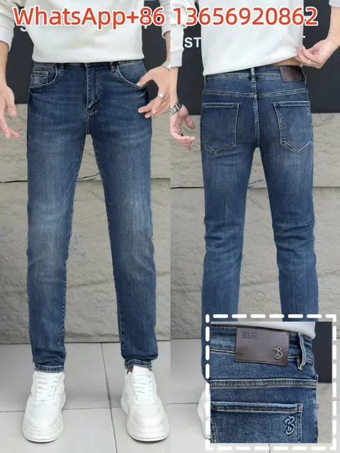 BUR Men's Slim Fit Blue Jeans