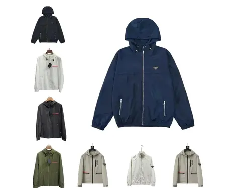 Prada Linea Rossa Hooded Windbreaker Jacket Collection