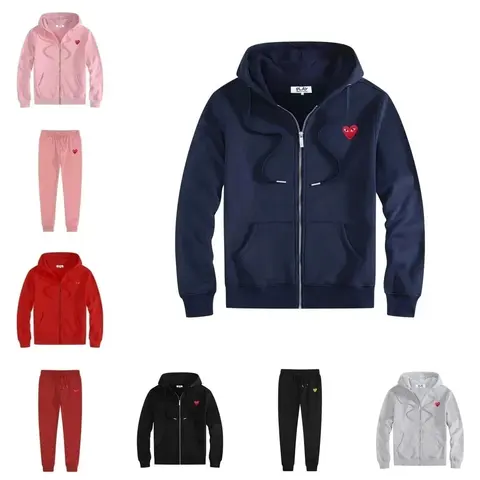 PLAY Comme des Garçons Heart Logo Hoodie and Sweatpants Set
