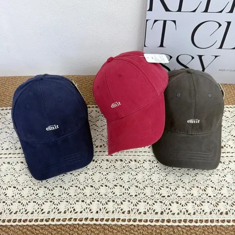 emit Baseball Caps - Navy, Red, and Olive Green