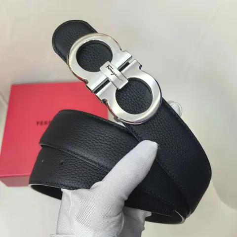 Salvatore Ferragamo Gancini Leather Belt
