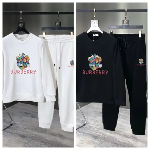 Burberry Rubik's Cube Logo Sweatshirt and Jogger Set