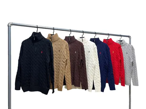 Polo Ralph Lauren Cable Knit Quarter-Zip Sweaters