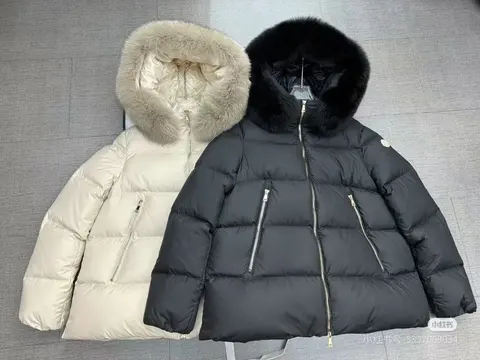 Moncler Down Jacket with Fur Hood