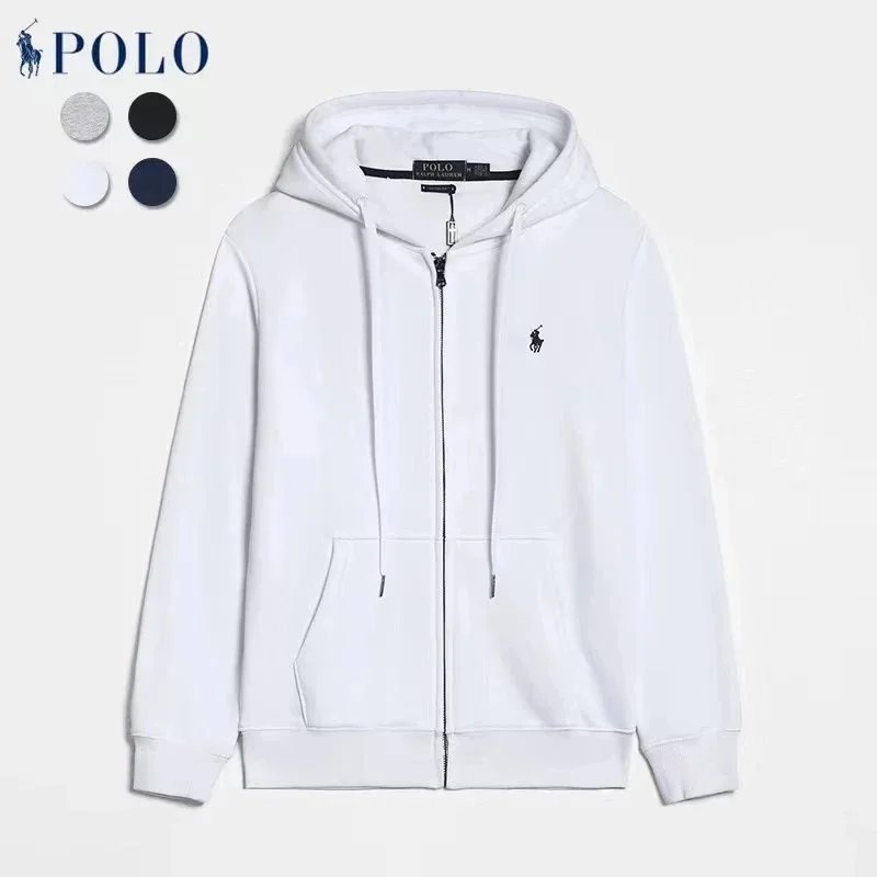 白色拉链  hoodie