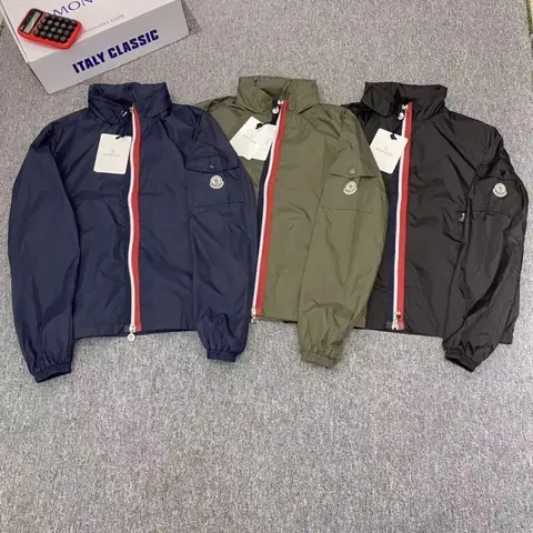 Moncler Italy Classic Windbreaker Jacket Collection