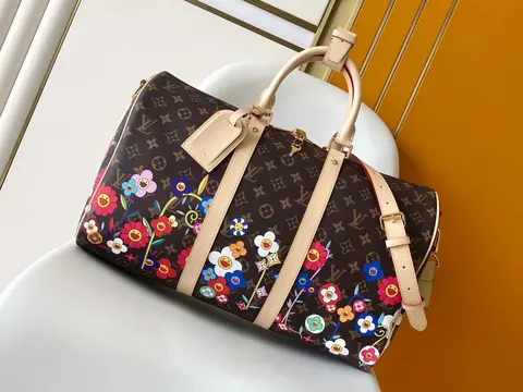 Louis Vuitton x Takashi Murakami Monogram Flower Keepall Bag