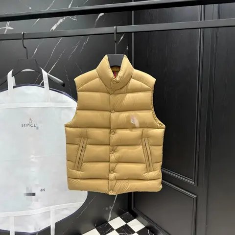 Moncler Yellow Quilted Down Vest