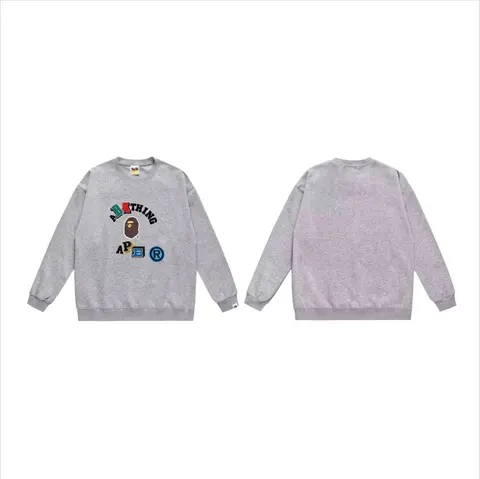 A Bathing Ape Grey Crewneck Sweatshirt