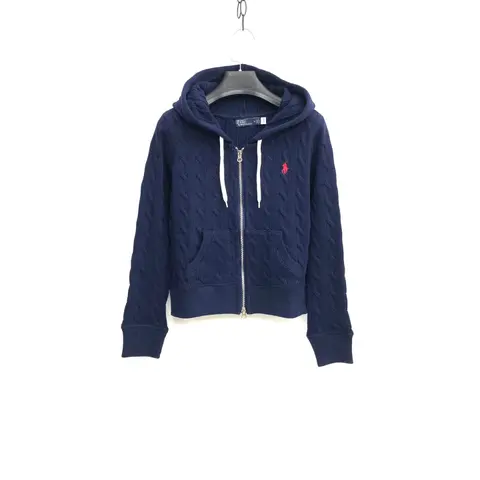 Polo Ralph Lauren Navy Cable Knit Hoodie