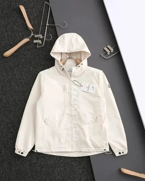 Moncler White Hooded Jacket