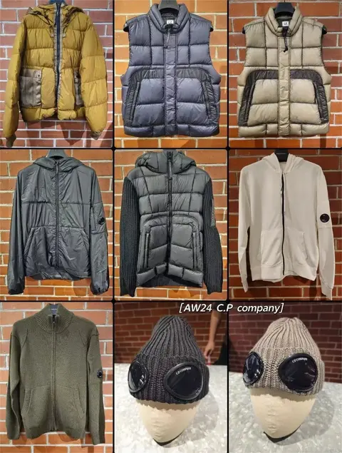 C.P. Company AW24 Collection - Puffer Jackets, Vests, Sweaters and Knit Hats