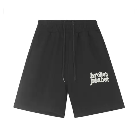 Broken Planet Black Sweat Shorts