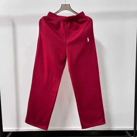 Polo Ralph Lauren Red Velour Sweatpants