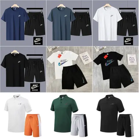 Nike Men's Athletic T-Shirt and Shorts Sets