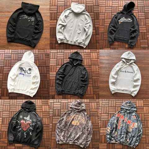 Stussy, Polo Ralph Lauren, and Saint Laurent Hoodie Collection