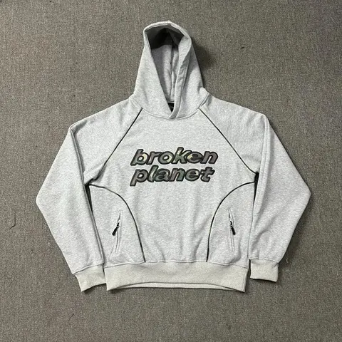 Broken Planet Gray Hoodie