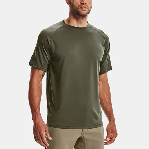 Men's Olive Green Performance T-Shirt