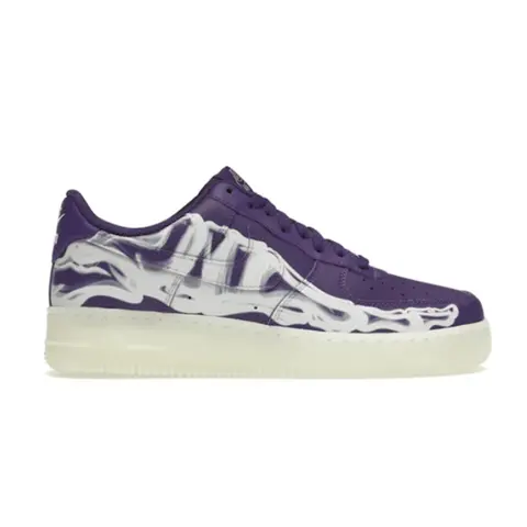 Nike Air Force 1 Low Purple with White Flame Design