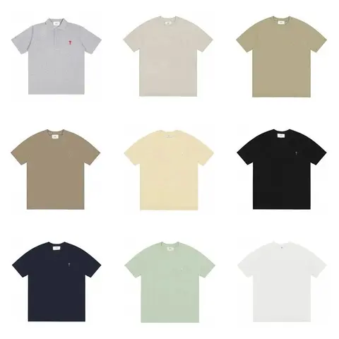 Minimalist T-Shirt Collection in Various Colors