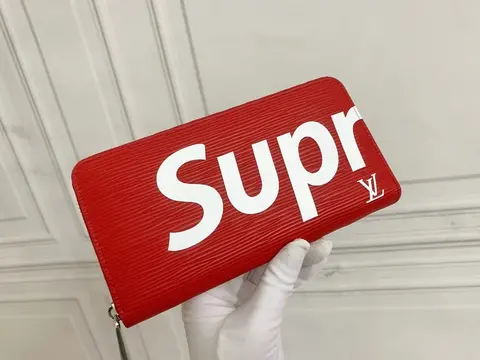 Supreme x Louis Vuitton Red Zip Wallet