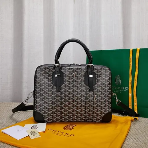 Goyard Briefcase with Signature Monogram Pattern