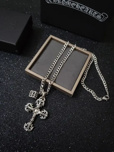 Chrome Hearts Cross Pendant Necklace