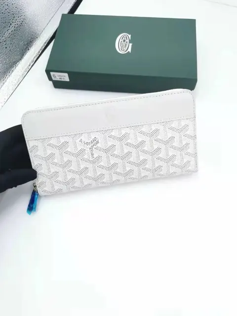 Goyard White Monogram Long Wallet