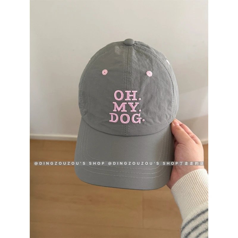 OHMYDOG速干棒球帽-水泥灰