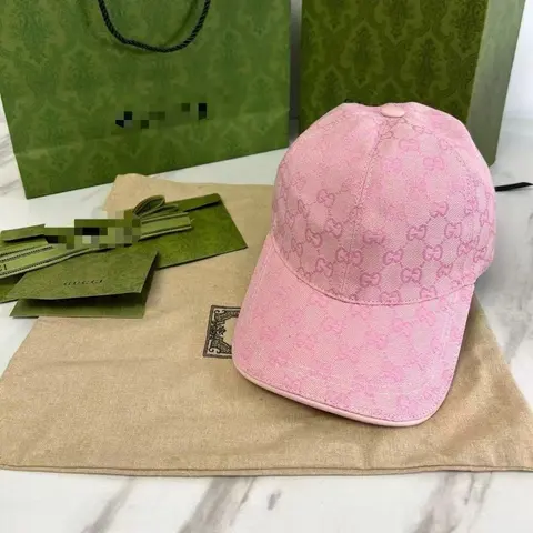Gucci Pink GG Monogram Baseball Cap