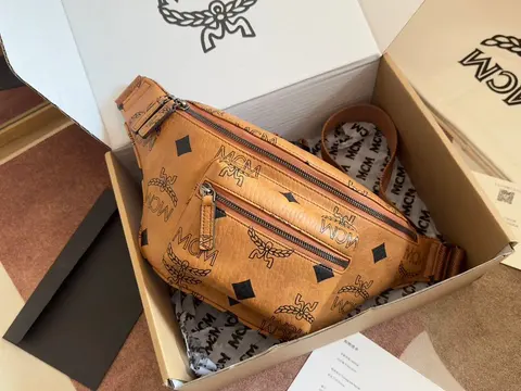 MCM Visetos Belt Bag