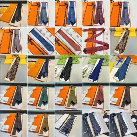 Luxury Brand Ties Collection - Fendi, Chanel, and More
