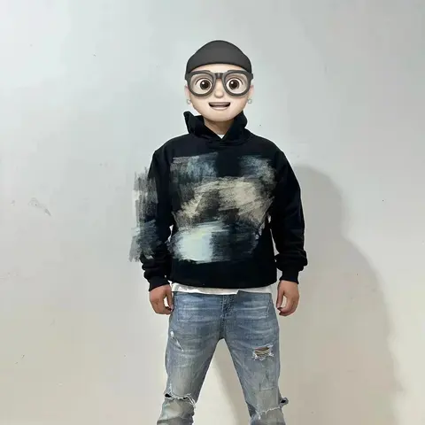Abstract Print Hoodie