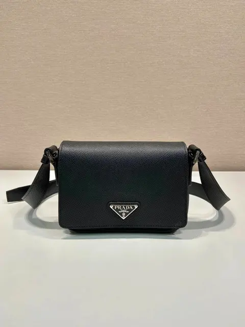 Prada Black Saffiano Leather Crossbody Bag