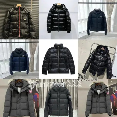 Canada Goose and The North Face Down Jackets Collection