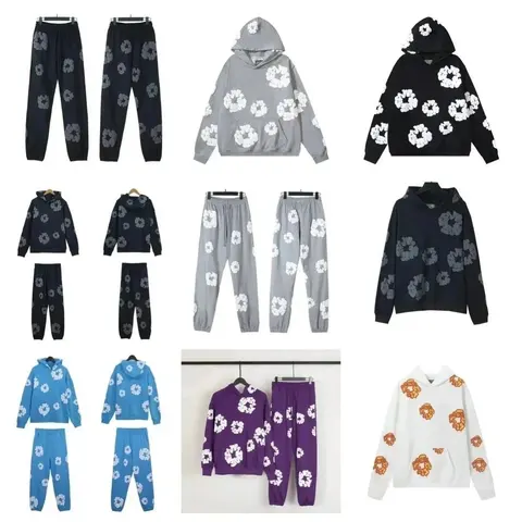 Floral Pattern Hoodie and Pant Sets Collection