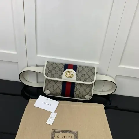 Gucci Ophidia GG Supreme Web Belt Bag