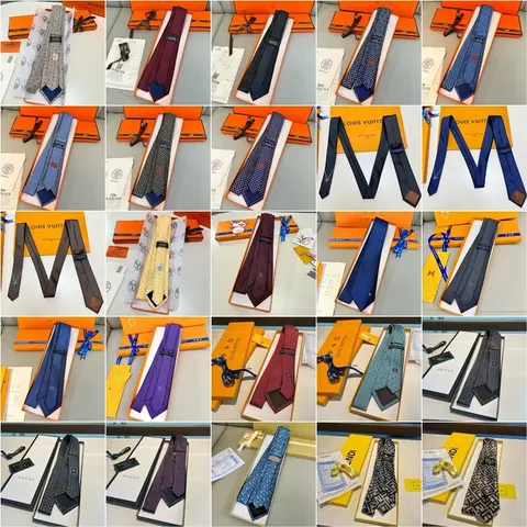 Luxury Brand Ties Collection - Louis Vuitton, Gucci, Fendi