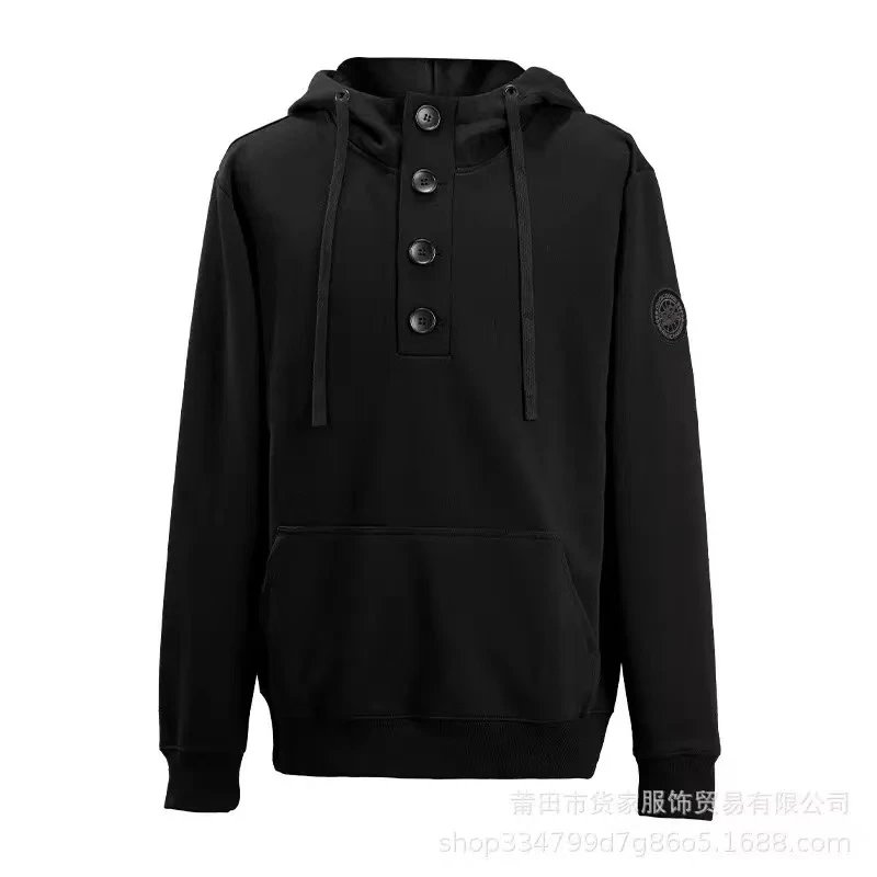 连帽-黑标白底