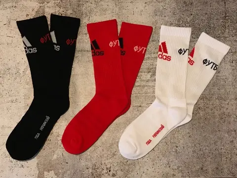 Adidas Football Socks Collection - Black, Red, White