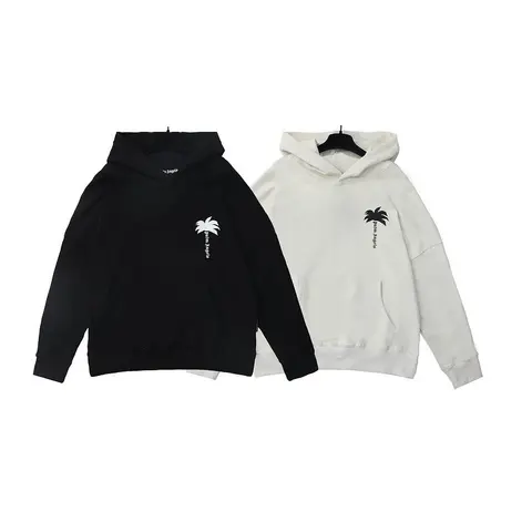 Palm Tree Logo Hoodie - Black and White