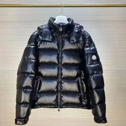 Moncler Black Quilted Down Jacket