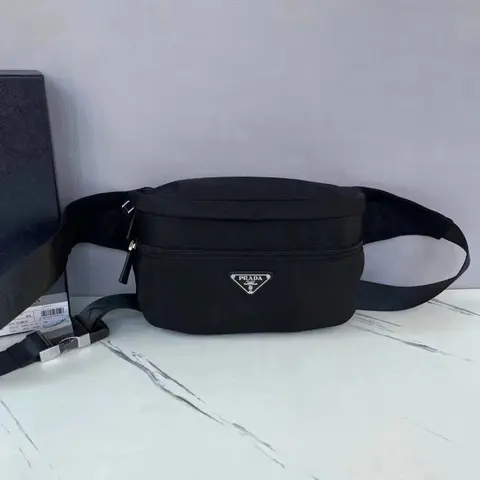 Prada Black Nylon Waist Bag